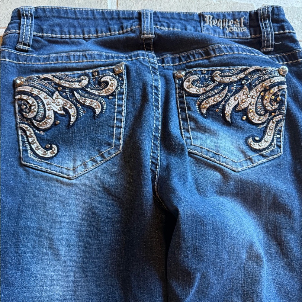Request Brand Stylish Indigo Women's Skinny Jeans Like New
